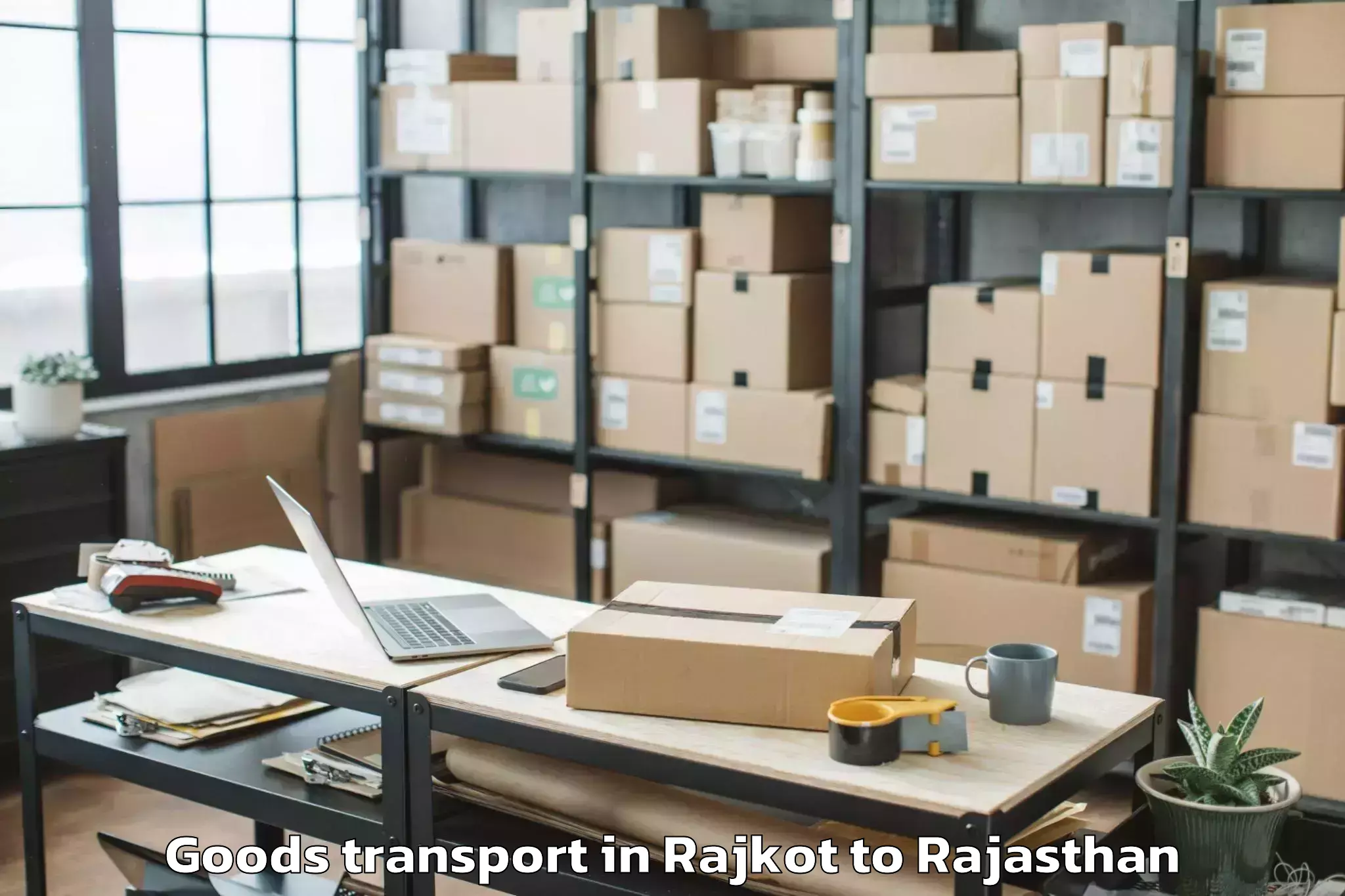 Quality Rajkot to Bijaipur Goods Transport